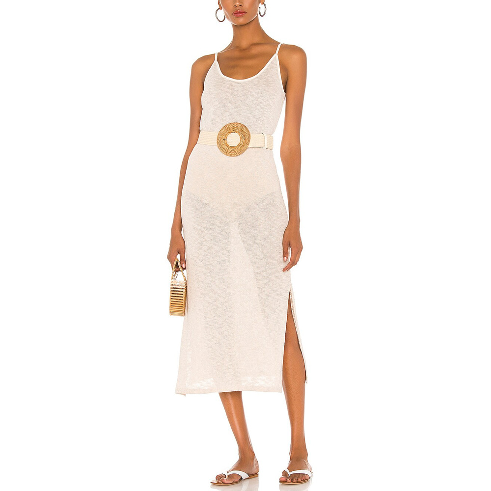 Majorelle Midi Slip White Dress Size M - NWT